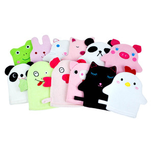 Groothandel Cartoon Dier Vorm Baby <span class=keywords><strong>Kids</strong></span> Body Scrubs Wassen Douchebad Exfoliërende Handschoen - Product Image 3