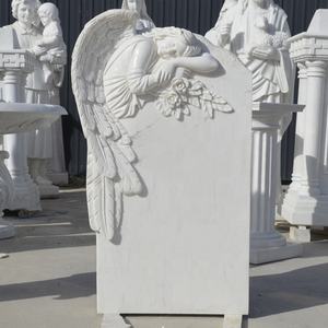Statues d'anges en pierre antique, figurines en marbre, sculpture d'<span class=keywords><strong>ange</strong></span> pleurant <span class=keywords><strong>triste</strong></span> pour cimetière - Product Image 5