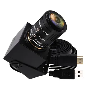 ELP kamera web YUY2, Webcam 4K 60FPS USB 3.0 HDMI Output ganda Ultra HD USB kamera 1080p 60fps dengan lensa Zoom 2x untuk inspeksi industri