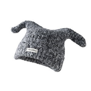 Gorro de lana tejido con orejeras, gorro a prueba de viento para mujer, otoño e invierno, circunferencia de cabeza grande, 58-60Cm, estilo fresco y dulce - Product Image 5