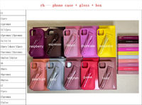 Coque de téléphone en silicone antichoc de haute qualité avec rouge à lèvres pour iPhone 17/16/15/14/13/12/11 Pro Max Air Lip Gloss