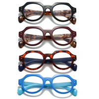 HS2207 Lunettes de Lecture Fines Unisexe 1 Pièce, Monture Carrée en PC, Charnière à Ressort, Rouge Orangé, Lunettes Correctrices pour Presbytie, Adaptées à Tous les Visages