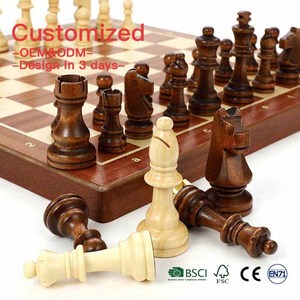 Jeu d'échecs magnétique en <span class=keywords><strong>bois</strong></span> de haute qualité, best-seller, avec plateau pliable, vente en gros, jouet traditionnel pour adultes et enfants - Product Image 5