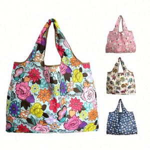 Bolsas de Compras Reutilizables Ecológicas Resistentes, Juego de 2 Bolsas Plegables Medianas y Grandes - Product Image 1