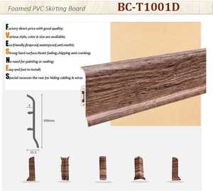 Plinthe blanche imperméable de 100mm pour le plancher de SPC - Product Image 4