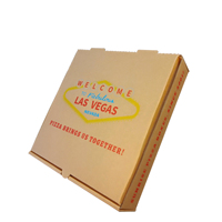 Cajas de pizza corrugadas SP3075 con logotipo y tamaño Los alimentos pueden venir con papel a prueba de grasa