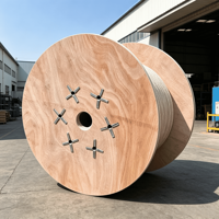 Emballages en bois pour câbles à fibres optiques, écologiques, recyclables et réutilisables pour les télécommunications