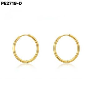 Pendientes de Aro de Moda 2.5*14, Modelo PE2719 para Mujer, Joyería de Alta Calidad - Product Image 2