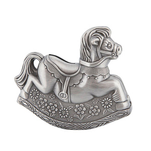 <span class=keywords><strong>Tirelire</strong></span> en forme de <span class=keywords><strong>cheval</strong></span> de style européen, en alliage de zinc, cadeau pour enfants - Product Image 5