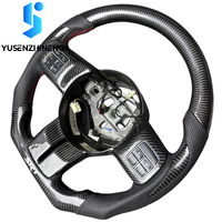 Volant à fond plat en fibre de carbone, chauffant, plug and play, compatible avec Jeep Wrangler JK JKU Rubicon Sahara 2007-2018