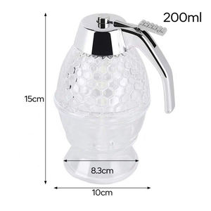 Juice Syrup Cup <strong>Bee</strong> Drip Dispenser Kettle <strong>Kitchen</strong> <strong>Accessories</strong> Honey Jar Container Storage Pot Stand Holder Squeeze Bottle - Product Image 2