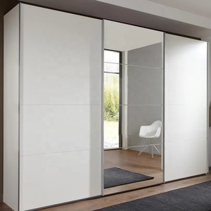 <span class=keywords><strong>Armoire</strong></span> à <span class=keywords><strong>portes</strong></span> <span class=keywords><strong>coulissantes</strong></span> avec finition laquée lisse moderne, <span class=keywords><strong>portes</strong></span> <span class=keywords><strong>miroir</strong></span> pleine longueur - Product Image 6
