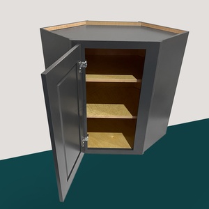 Armoires de rangement murales américaines RTA WDC243012 Designs modernes Style Shaker Armoire diagonale murale à porte unique pour coin mural de cuisine - Product Image 3