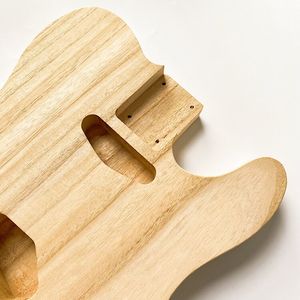 Cuerpo de guitarra de madera maciza de Paulownia personalizado sin acabar para kits de bricolaje - Product Image 6