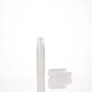 휴대용 소형 투명 리필 향수 분무기 스프레이 펌프 플라스틱 펜 모양 병 5ml 10ml 튜브 캡 포함