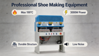 Presse à tiges de chaussures double station FS-820, moteur 3KW haute vitesse, fonctionnement simultané silencieux, haute efficacité pour la fabrication de chaussures