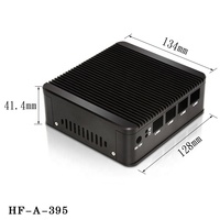Boîtier d'ordinateur miniature personnalisé avec dissipateur thermique, boîtier en aluminium extrudé pour circuits imprimés industriels, boîtier de projet en aluminium