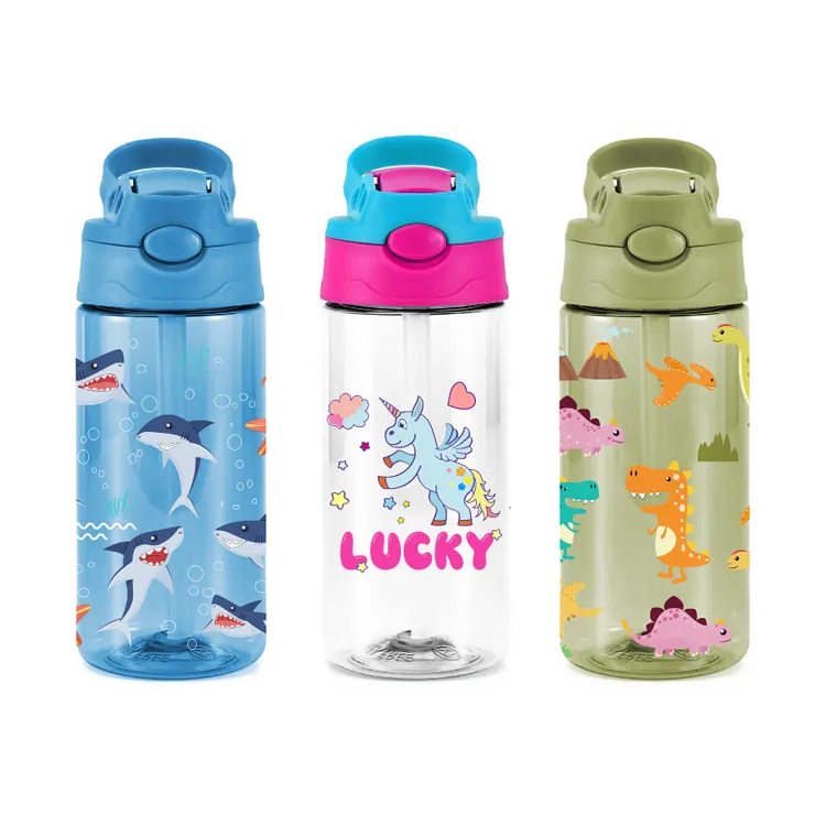 Bouteille en plastique Tritan sans BPA pour enfants, bouteille d'eau pour vélo, vente en gros