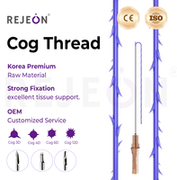 R DDP Fio Cog Thread Hilos PDO/PCL/PLLA Coréen 18/19g 60/100mm ISO/CE pour l'esthétique, la formation, le lifting du visage, OEM MOQ 100 PACKS
