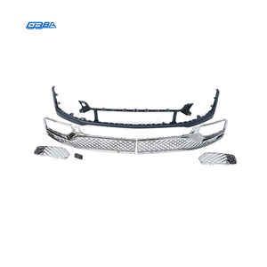 กันชนหน้า Bentley Flying Spur พร้อมกระจังหน้า คุณภาพสูง ของใหม่ ผลิตจากพลาสติก สีดำและสีเงิน - Product Image 2