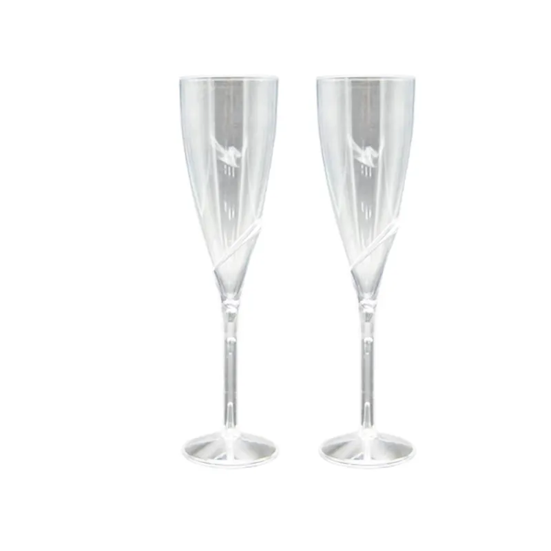 Heavy-duty Clear Champagne Glass Elegant Plastic Wine Glasses Party Champagne Flutes
