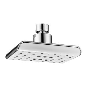 Современный G1/2 <span class=keywords><strong>ABS</strong></span> пластиковая квадратная маленькая нагрудная душевая головка хромированная Ярко-белая поверхность с функцией дождя для ванной комнаты или отеля - Product Image 1