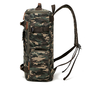 Wholesale Outdoor Camouflage <b>Canvas</b> <b>Backpacks</b> Men Hiking Laptop Bag Student Travel School Daily <b>Backpacks</b> - Product Image 4