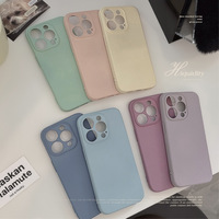 Coque de Téléphone Portable Tout Inclus en Silicone Couleur Pure Simple pour iPhone 16 15 14 13 12 11 Pro Max XS Max XR X XS 7 8 Plus