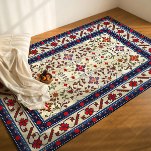 พรมขนสัตว์สำหรับห้องนั่งเล่นและห้องนอน พรมขนาดใหญ่สไตล์โบฮีเมียน พรมสไตล์อิหร่าน ซักเครื่องได้ พรมเปอร์เซีย โมร็อกโก พรมสั่งทำ - Product Image 1