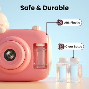 Pistola de <span class=keywords><strong>Burbujas</strong></span> Eléctrica para Niños Starlink HL039D Rosa, Juguete de Verano para Exteriores con Cámara, Funciona con Pilas AA, de Plástico, con Forma de Conejo, 34 ml de Agua para <span class=keywords><strong>Burbujas</strong></span>, para Niños de 8 a 13 Años - Product Image 5