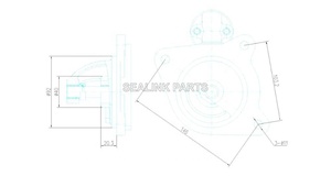 QDJ2608F Cho Wei <span class=keywords><strong>Fang</strong></span> Hua Phong Hua Dong Hua Nhân Dân Tệ 4105 6105 DIESEL Bộ Phận Động Cơ Khởi Động Động Cơ 24 V 5.5KW - Product Image 3
