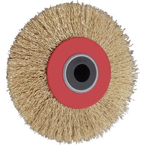 Brosse circulaire IDEAL STAR Brosse industrielle de polissage en laiton et fil d'acier de 200 mm avec poils et matériau en nylon - Product Image 2