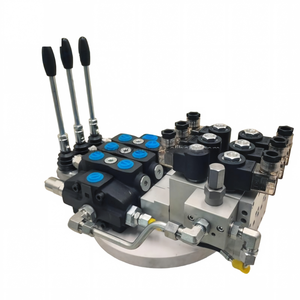 Vanne de commande directionnelle hydraulique à trois voies Huamao 3 bobines 90 litres/min 315 bars manuelle électro-hydraulique - Product Image 3
