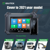 IDUTEX TS 810 Pro Scanner de diagnostic OBD2 pour camions diesel lourds et voitures universels 12-24V sans fil/USB Android 10 12 mois