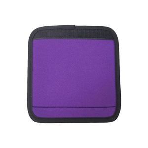 Housses de poignée de bagage personnalisées Loge, violettes, en néoprène sublimé, confortables, pour l'extérieur - Product Image 2