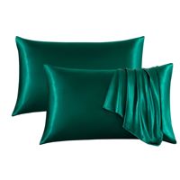 Vente en gros de taies d'oreiller en satin pour la maison ou l'hôtel Taies d'oreiller en satin solide de différentes couleurs