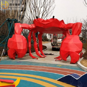 Escultura de Cangrejo de Fibra de Vidrio Jiahua, Gran Escultura de Animal para Exteriores, Hecha a Mano, Decoración para Escaparates - Product Image 2