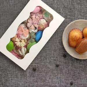 Cao cấp Flip-Top Hộp Quà Tặng cửa sổ mới bánh và sô cô la bao bì màu tinh khiết giấy kraft với lá vàng in ấn - Product Image 6