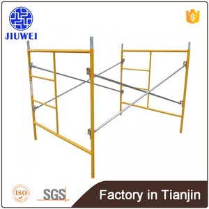 Industrial Style Galvanized Metal <strong>Ladder</strong> <strong>Frame</strong> <strong>Scaffolding</strong> Tower for Hotel Construction and Interior Decoration - Product Image 6