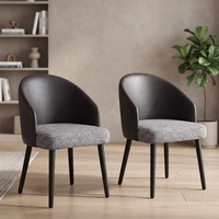 Fauteuil moderne de luxe léger haut de gamme, design tendance, avec dossier et structure en fer, mobilier de restaurant