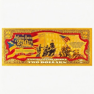 Billets de banque du 250e anniversaire des États-Unis à succès : Collection et cadeaux de billets en feuille d'or (Mer, Terre et Air) - Product Image 5