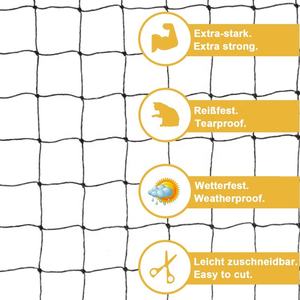 Lưới chắn bóng đá bằng nylon chống tia UV, hàng rào bóng đá bằng nhựa, lưới chắn sân thể thao với dịch vụ cắt, thương hiệu MWN - Product Image 4