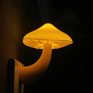 Led Night <b>Light</b> Mushroom Wall Lamp Cartoon Children's Bedroom <b>Light</b> Control Induction Bedroom Lamp Home Decoration - Product Image 5