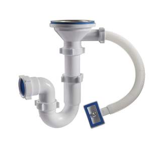 Sifón Fregadero Tipo P Trampa 1 1/2 "X 40 Sifón Desagüe de cocina Residuos - Product Image 3