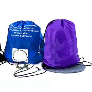 Vente en gros OEM Sac de sport en polyester étanche à cordon avec logo personnalisé - Product Image 2