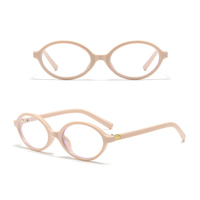 2025 nouveauté femmes rétro lunettes petit cadre ovale avec violet PC lentille classique Y2K mode motif