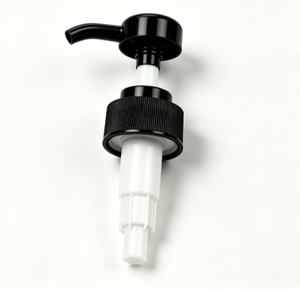 Bomba dosificadora de loción negra de PP 501A 33/410 de 4.5 ml con salida grande, cabezal dispensador antivuelco de rosca para botellas de champú y cosméticos - Product Image 2