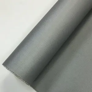 0.43mm Silver Grey Fire Resistant PU Coated Fiberglass Fabric