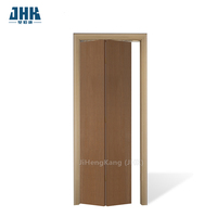 Porte intérieure en MDF JHK-04, prix, porte à lattes à âme pleine, porte pliante, apprêt blanc