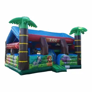 Zoo Toddler Bounce House Combo - Dry color party bounce house for kids inflatable bounce house for kids